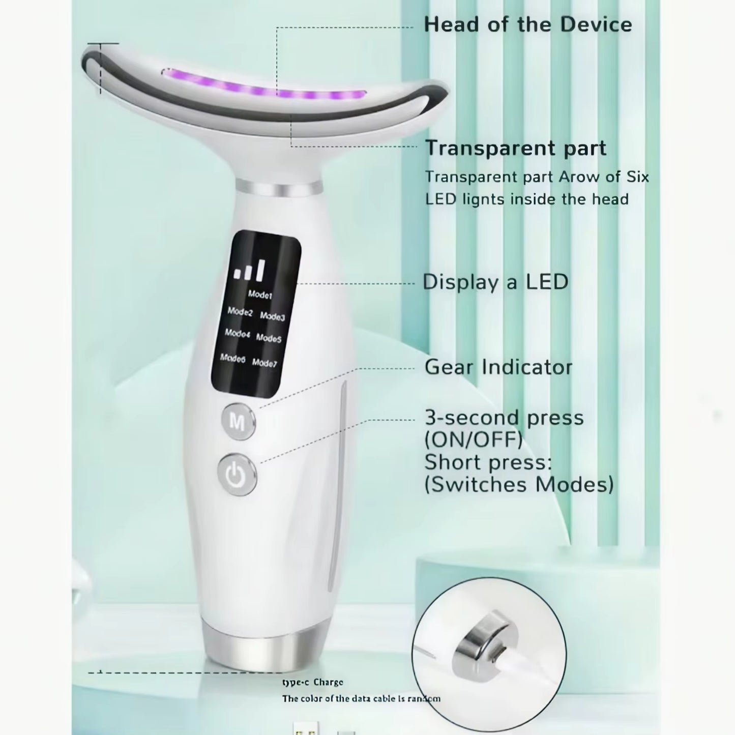 LiftGlow Pro™ – 3-in-1 EMS Facial Lifting & Skin Tightening Device