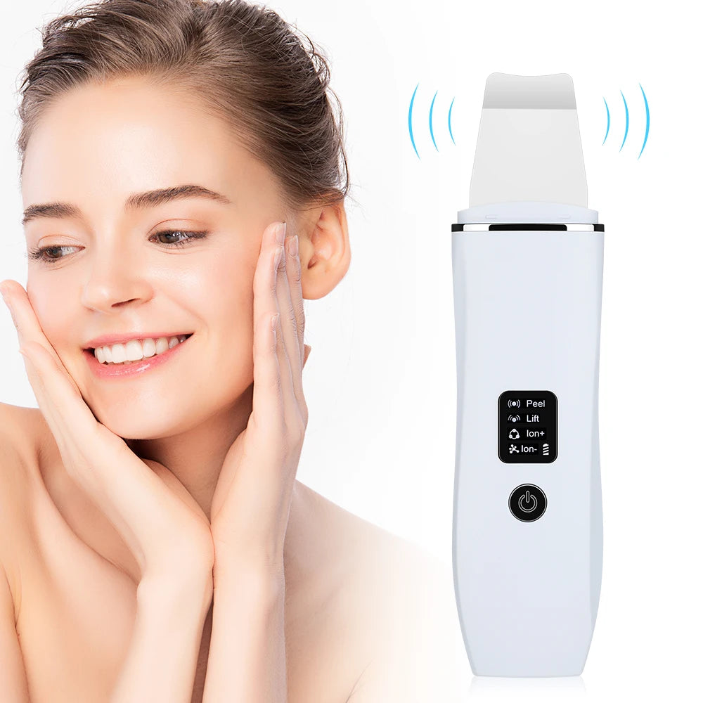 PoreSonic Glow Scrubber – Ultrasonic Facial Pore Cleaner