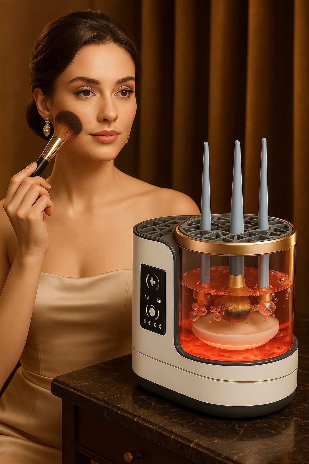 GlamSpin Pro 3-in-1 Brush Cleaner