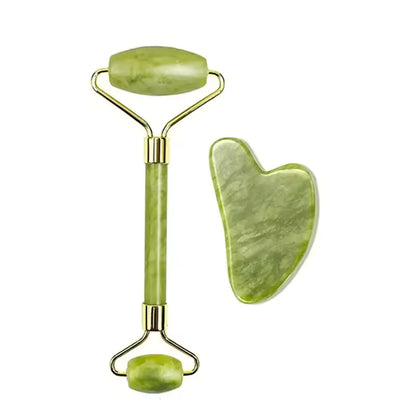 “Radiance Ritual™ Jade Gua Sha & Roller Set”